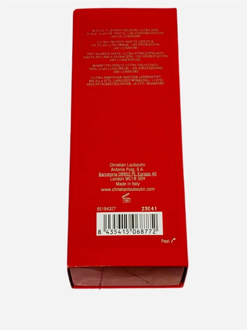 Rouge Louboutin Velvet Matte Matte lipstick - Color Red Dramadouce 005M